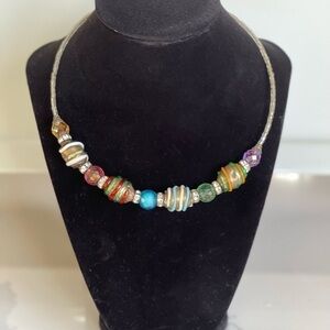 Multi-Color Choker Collar Necklace